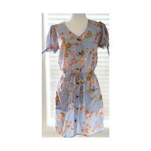 Blush Floral Print Dress